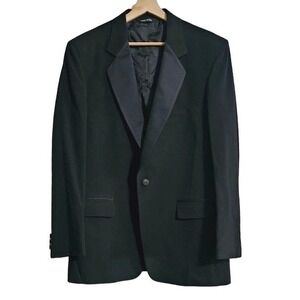 Lord West‎ Tuxedo Jacket Size 40L Black satin lapel